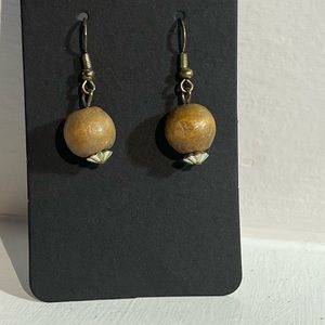 Wood bead dangles